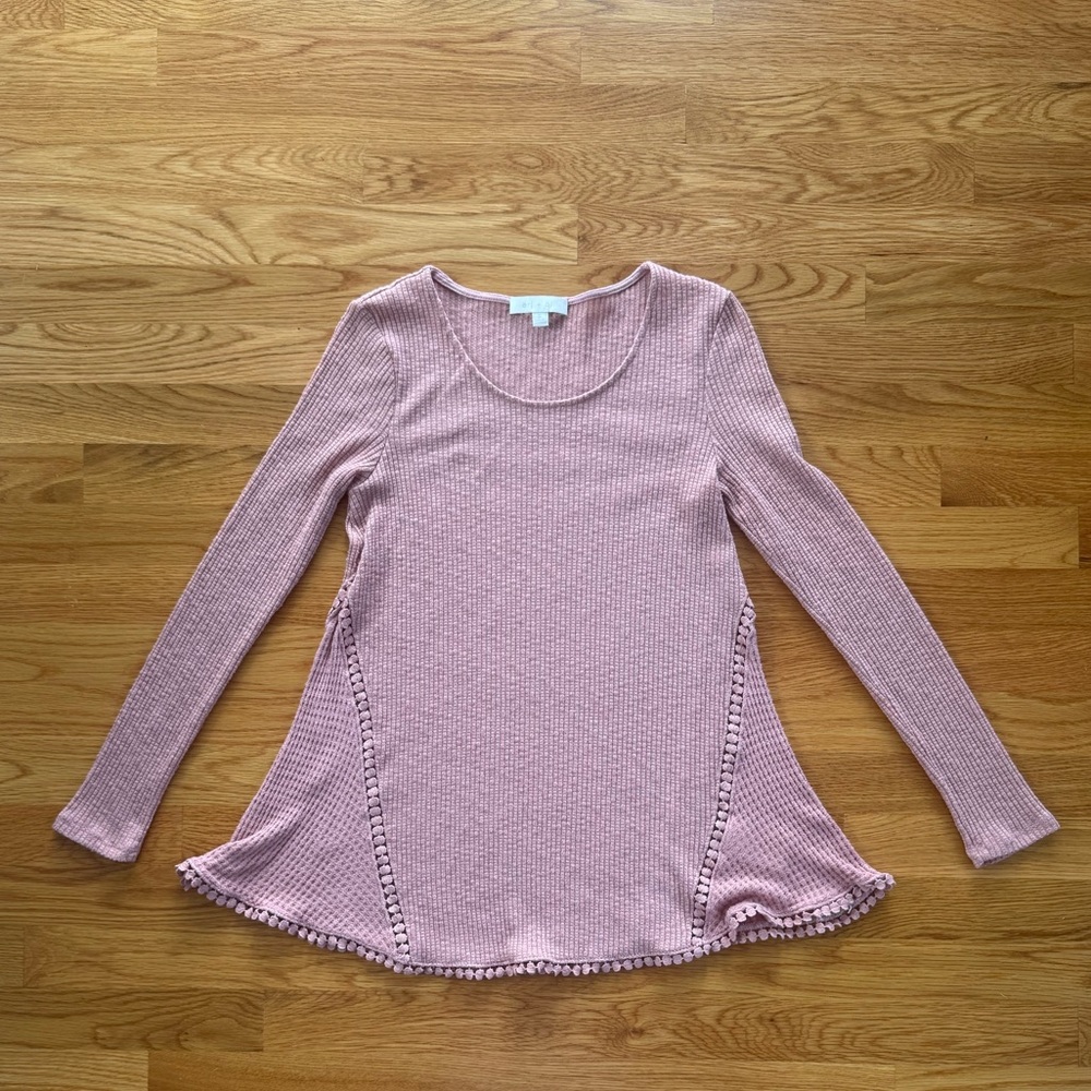 Anthropologie Eri & Ali Long Sleeve Knit Top
